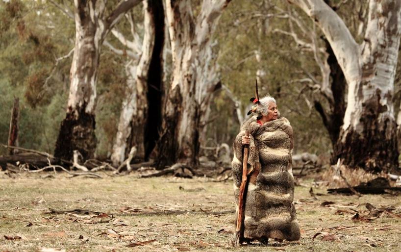 Esther Kirby Black swamp, traditional elder walking through the forest Connecting to country 2