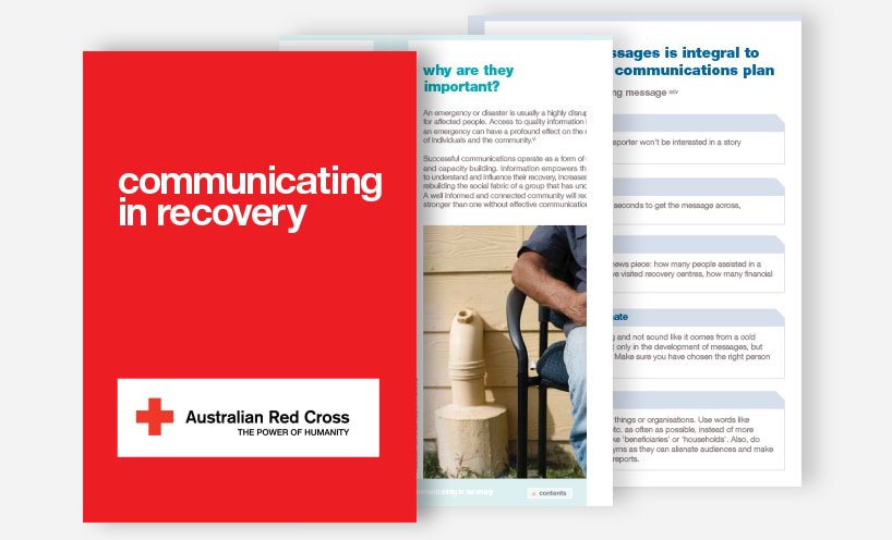 Communicating in recovery