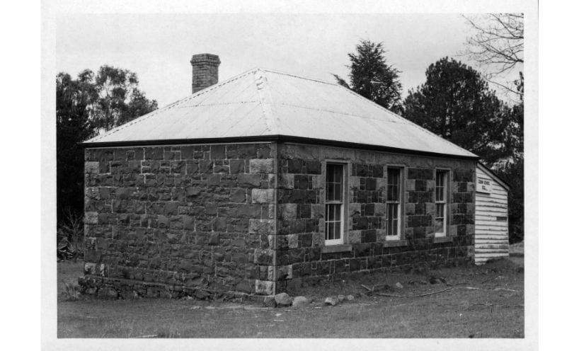 Former Cobaw State School small bluestone building in 1964.