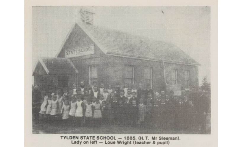 Tylden Primary School in 1885 when it was called Tylden State School. (Source: Tylden Primary School)