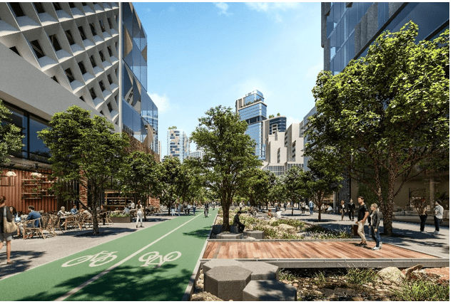 Artists impression of Arden Street precinct