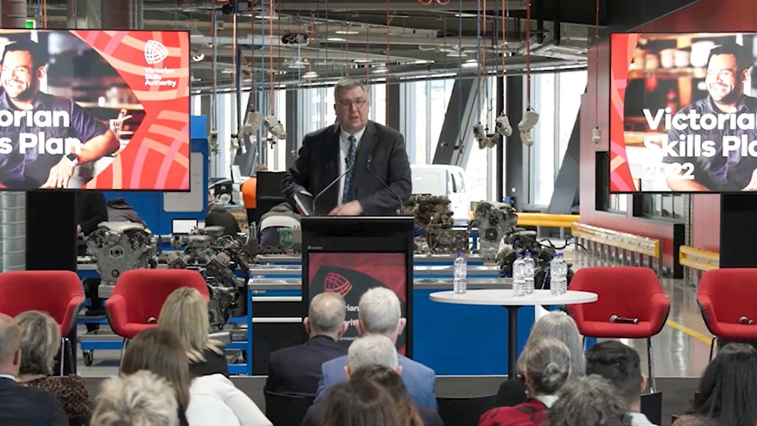 Craig Robertson, Victorian Skills Authority CEO speaking at the launch of the inaugural Victorian Skills Plan