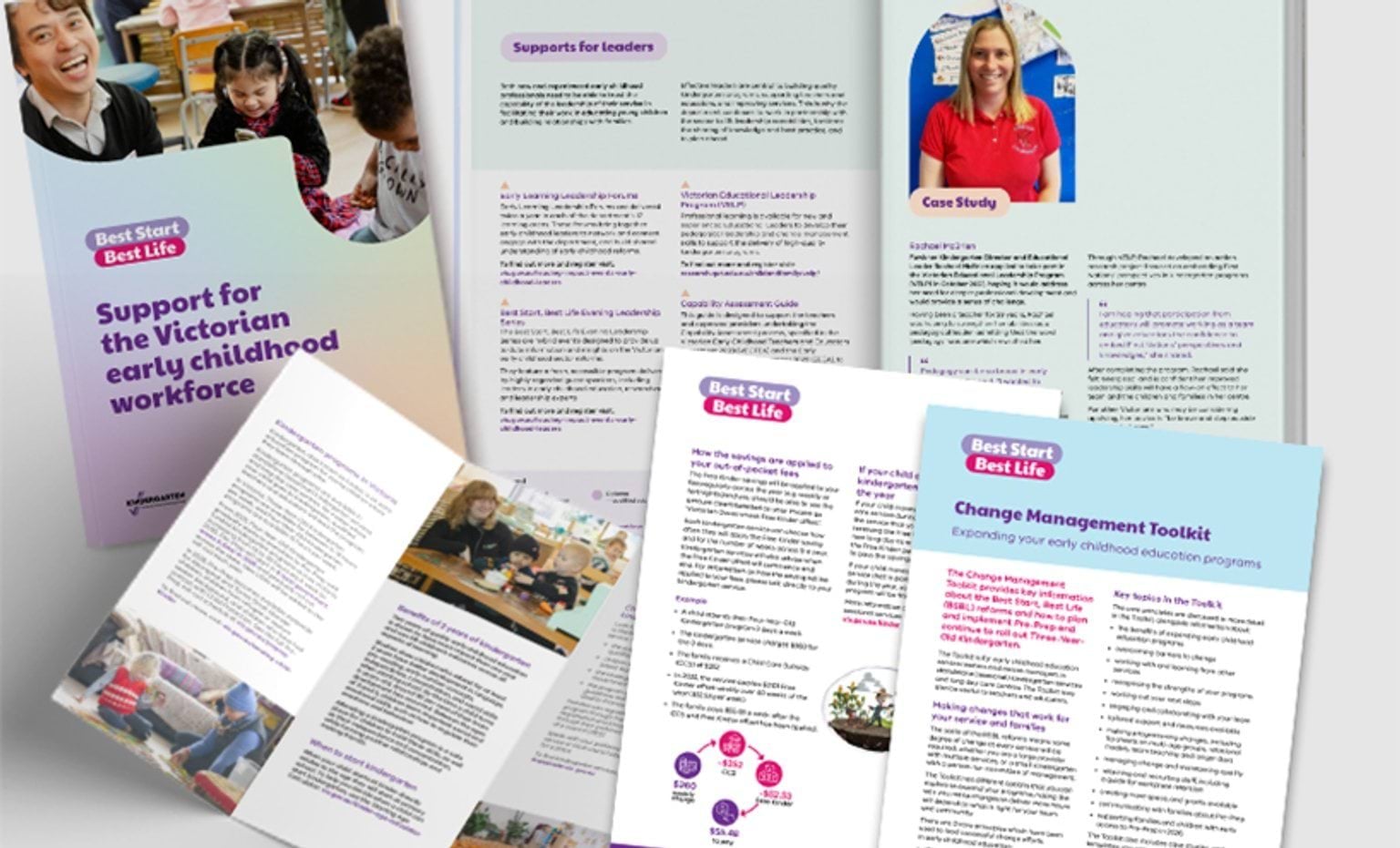 Set of promotional resources for early childhood centres to display