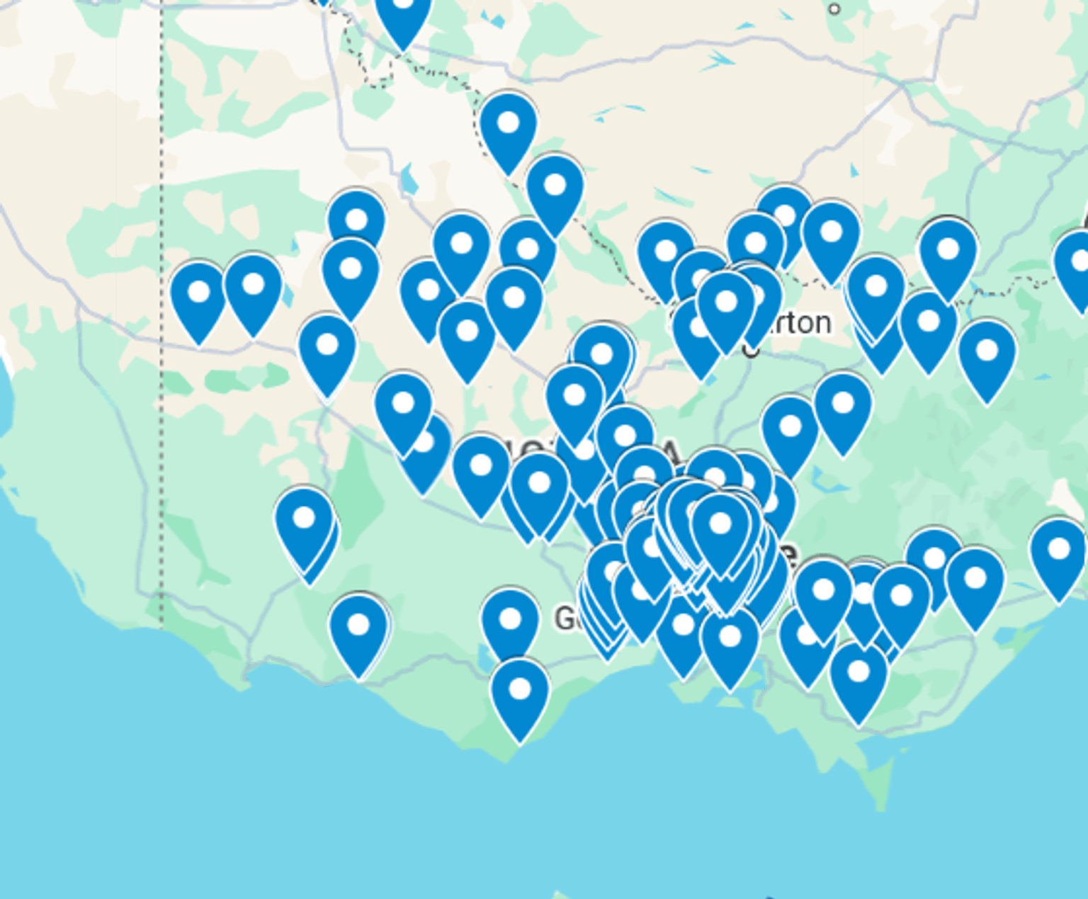 Map of Learn Local providers