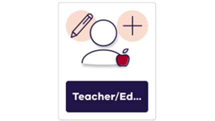 The teacher/educator tile in Arrival