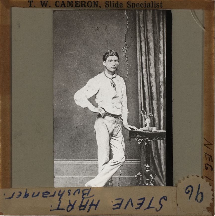 Image slide of Kelly Gang member Steve Hart