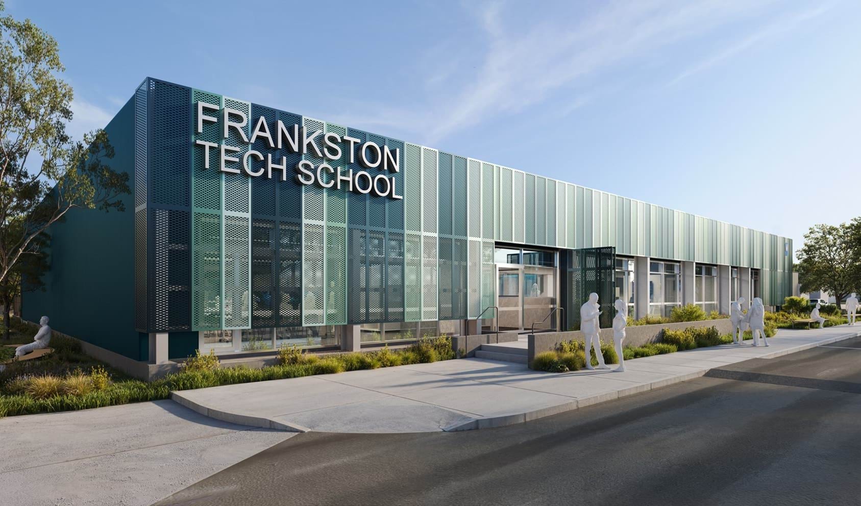 Rendered illustration of the new Frankston Tech School.