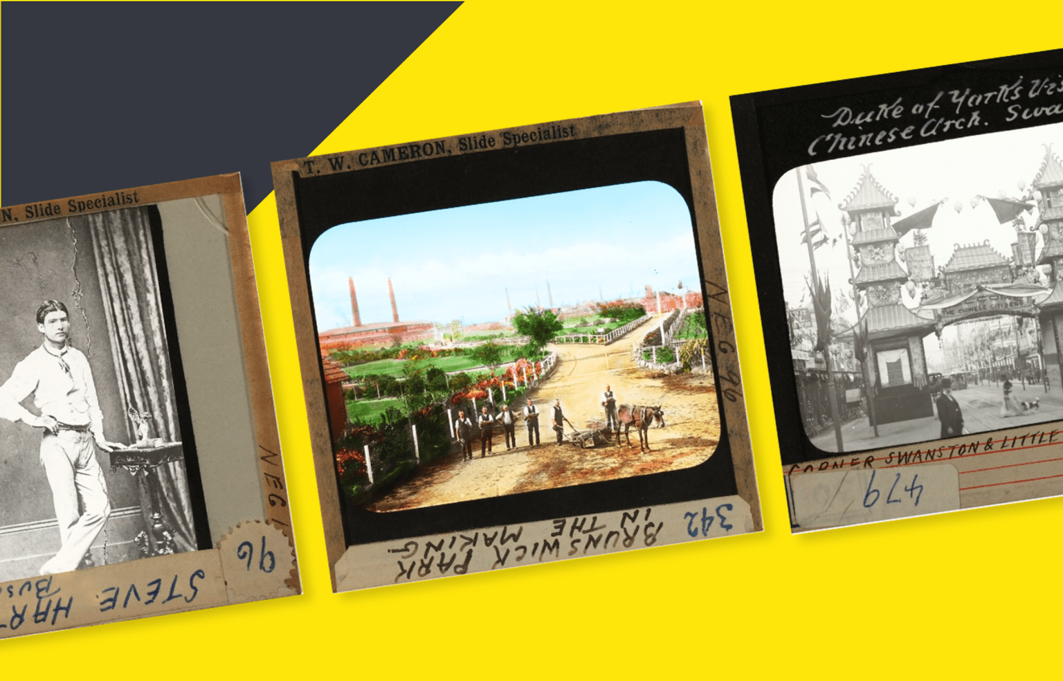 Image tile: images from Brunswick's history.