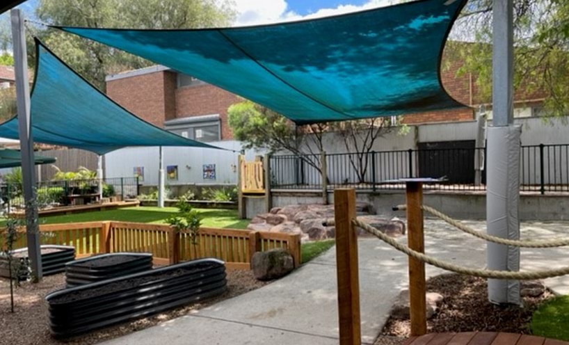 An outdoor play area