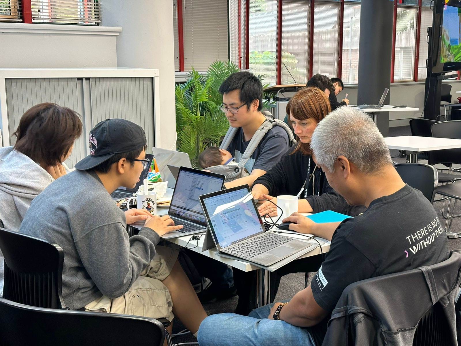 GovHack team working together