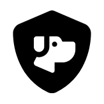 A shield with a dog