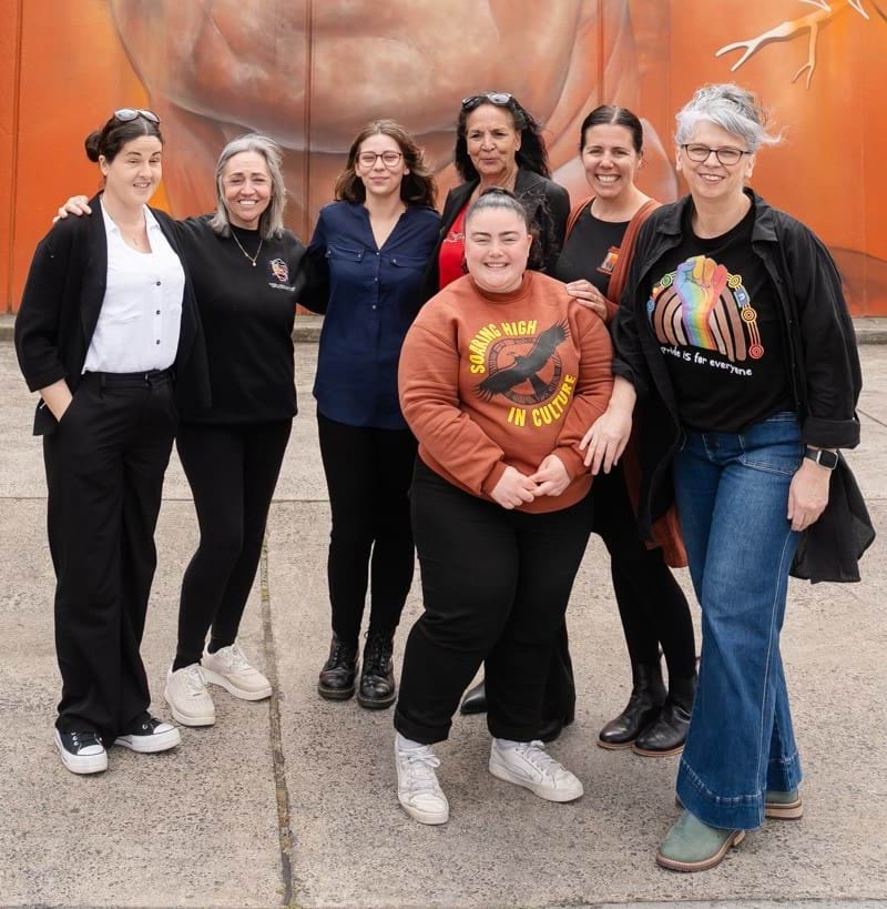 Staff from the Victorian Aboriginal Community Services Association.