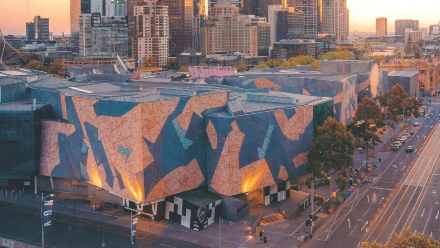 Fed Square in Melbourne CBD Fed Square in Melbourne CBD