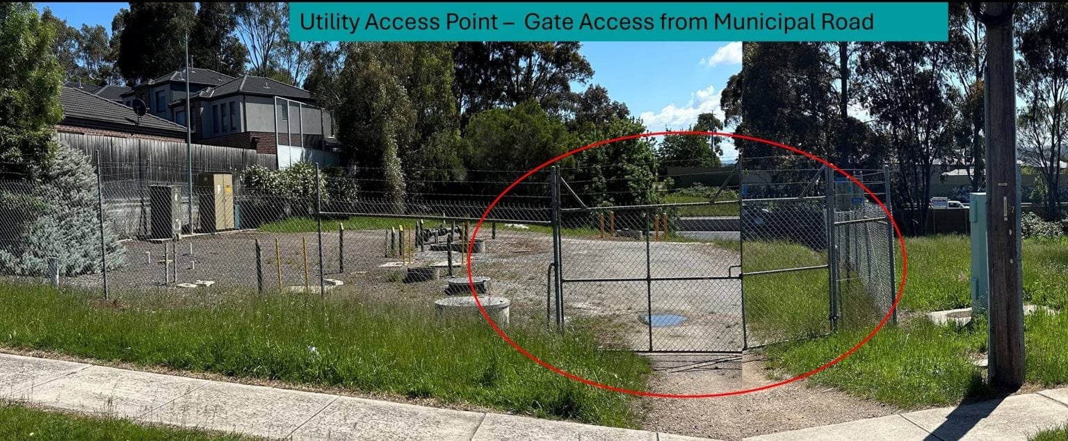 Example 4b is part of Appendix E that shows existing utility access point from municipal road (Section 13 provides information on Authorised Access Points)