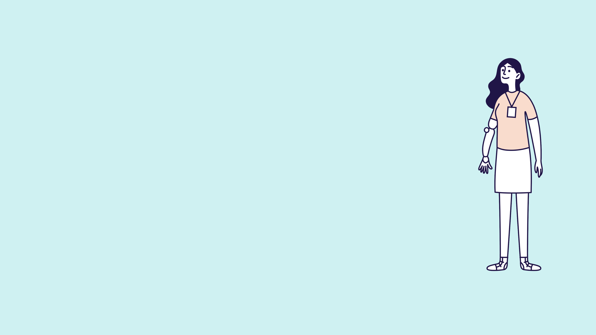 Illustration of a school staff member.