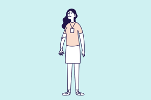 Illustration of a school staff member.