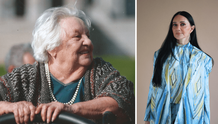 Left: Aunty Dorothy Peters (photo credit: supplied by the Peters family). Right: First Nations artist Simone Thomson.