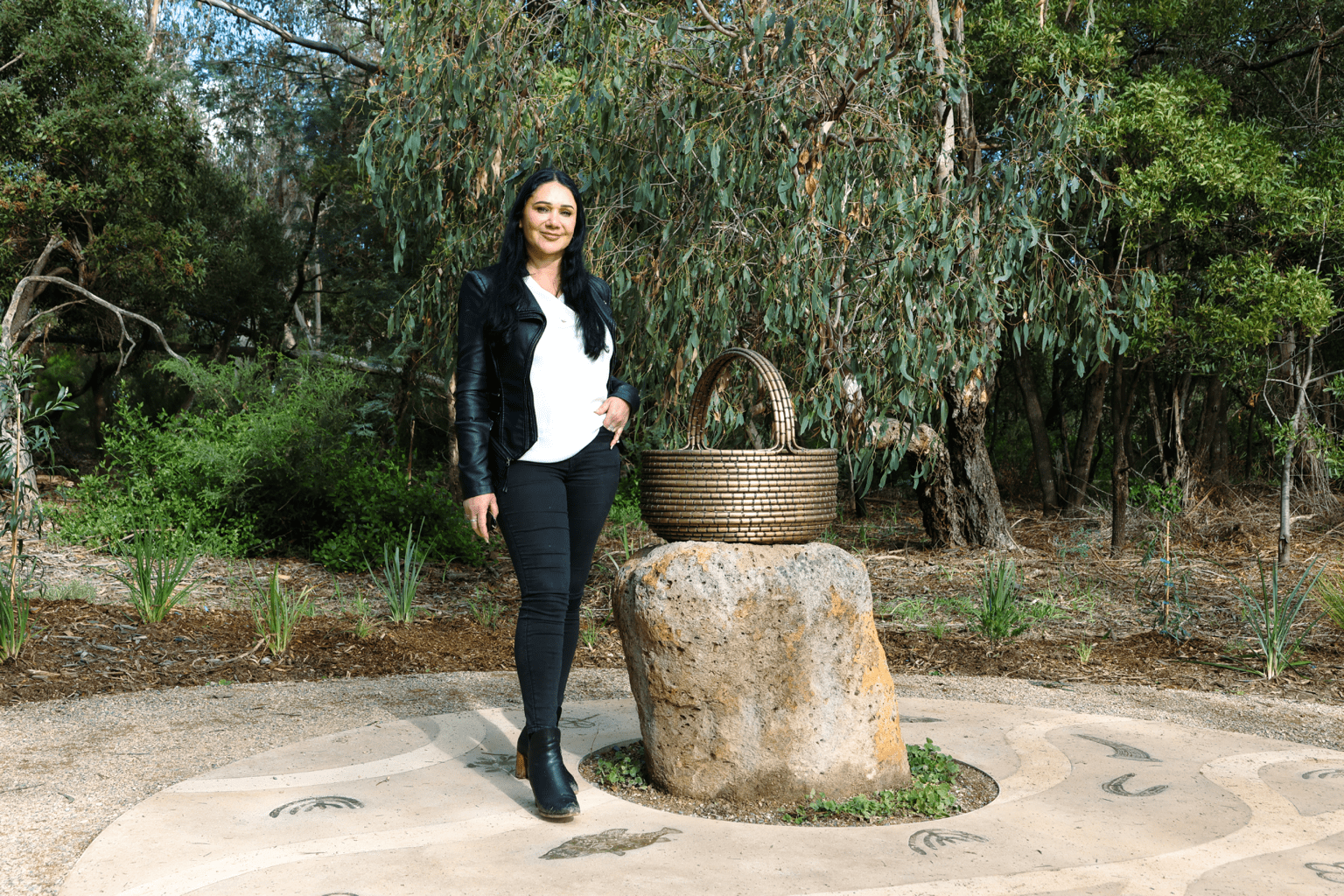 First Nations artist Simone Thomson - Binak Ngarrgu, Basket of Knowledge