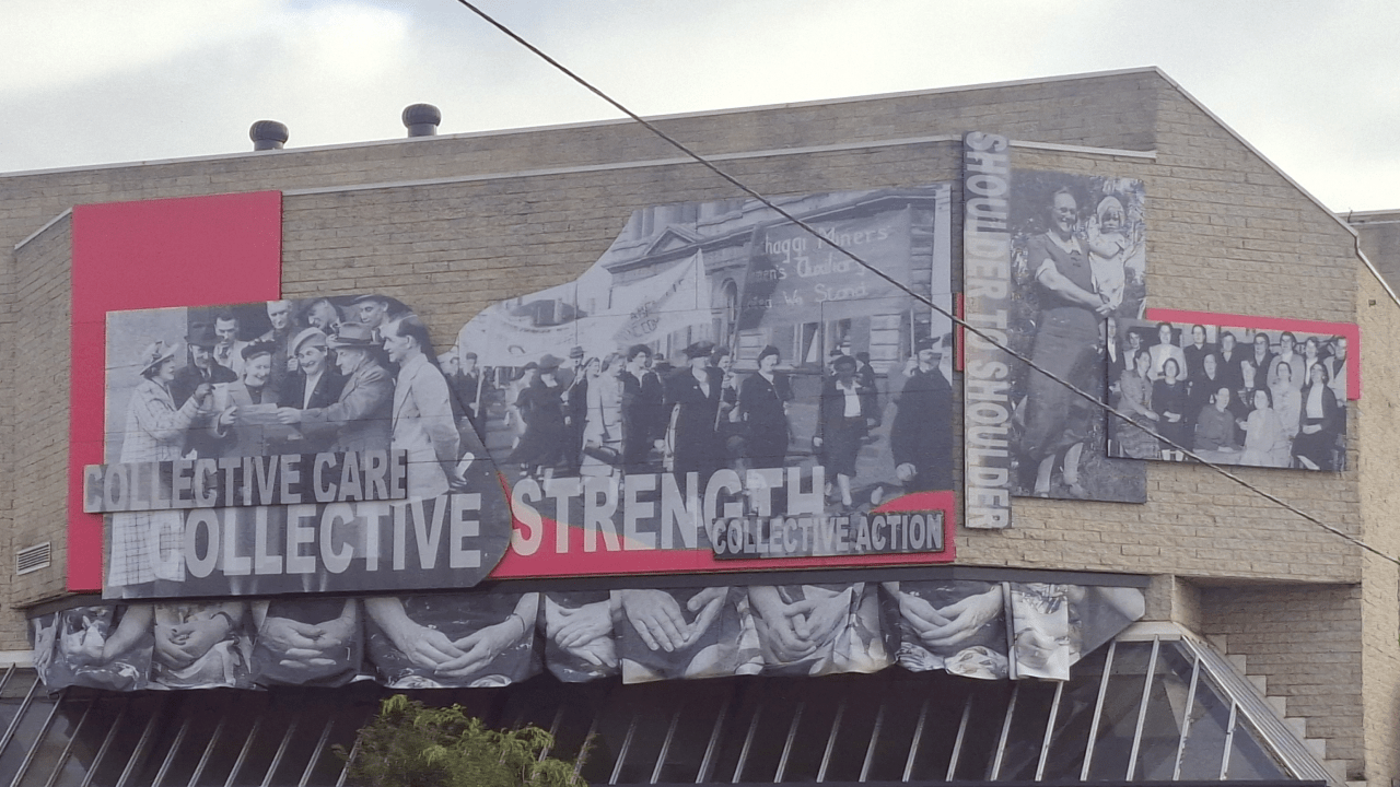 Radical Women is a multimedia mural that celebrates Agnes Chambers and Agnes Doig and the collective impact of the trailblazing Wonthaggi Miners Women’s Auxiliary.