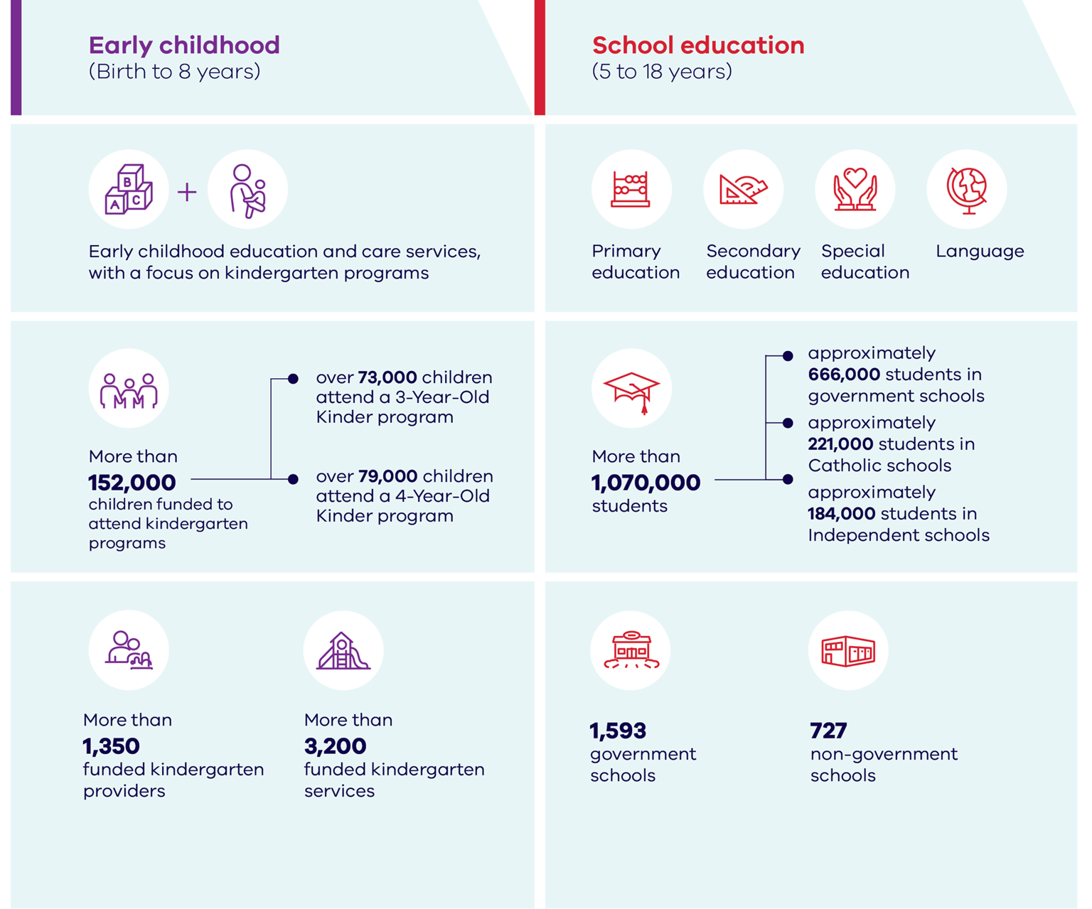 What we do infographic.