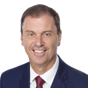 A headshot image of Victorian Treasurer Colin Brooks