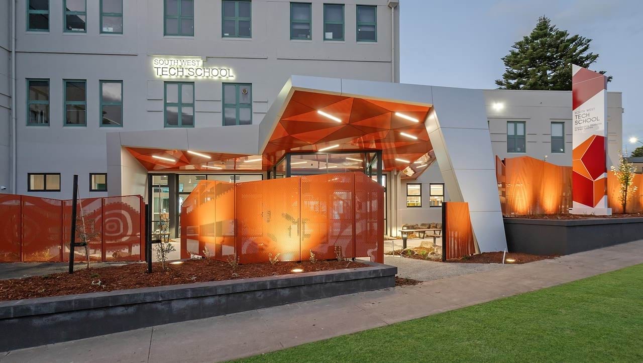 Main entrance to South West Tech School.