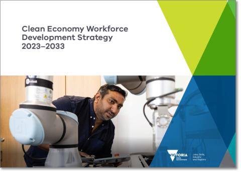 Clean Economy Workforce Development Strategy 2023-2033 publication cover